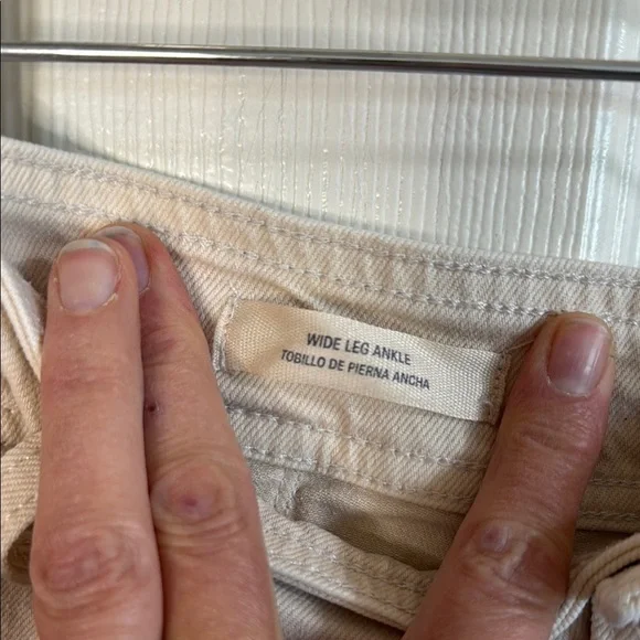 Tan Flare Wide-Leg Jeans with Relaxed Fit - Picture 3 of 5